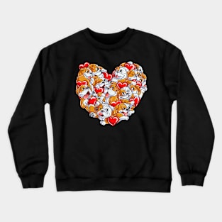 English Bulldog Valentines Crewneck Sweatshirt